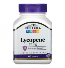 21st Century, Lycopene, 25 mg, 60 Tablets