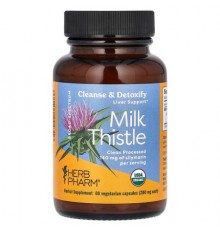 Herb Pharm, Milk Thistle, 280 mg, 60 Vegetarian Capsules