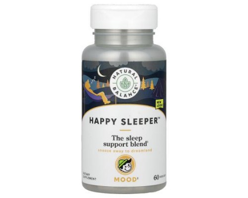 Natural Balance, Happy Sleeper, 60 VegCaps