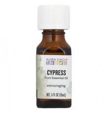 Aura Cacia, Pure Essential Oil, Cypress, 0.5 fl oz (15 ml)