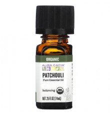 Aura Cacia, Pure Essential Oil, Organic Patchouli, 0.25 fl oz (7.4 ml)