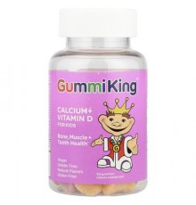 GummiKing, Calcium + Vitamin D for Kids, 60 Gummies