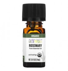 Aura Cacia, Pure Essential Oil, Organic Rosemary, 0.25 fl oz (7.4 ml)