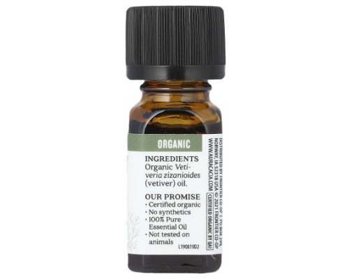 Aura Cacia, Organic Pure Essential Oil, Vetiver, 0.25 fl oz (7.4 ml) Aura Cacia, Organic Pure Essential Oil, Vetiver, 0.25 fl oz (7.4 ml)