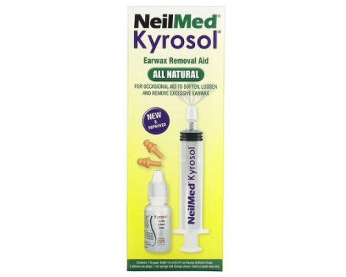NeilMed, Kyrosol Earwax Removal Aid, Alcohol Free, 5 Piece Kit