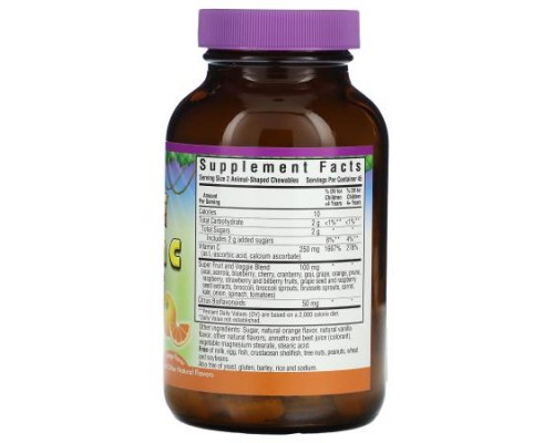 Bluebonnet Nutrition, Rainforest Animalz, Vitamin C, Orange , 90 Chewables Bluebonnet Nutrition, Rainforest Animalz, Vitamin C, Orange , 90 Chewables