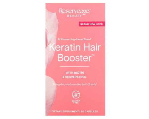 Reserveage Beauty, Keratin Hair Booster with Biotin & Resveratrol, 60 Capsules Reserveage Beauty, Keratin Hair Booster with Biotin & Resveratrol, 60 Capsules