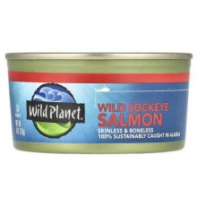 Wild Planet, Wild Sockeye Salmon, Skinless & Boneless, 6 oz (170 g)