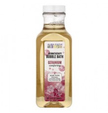 Aura Cacia, Aromatherapy Bubble Bath, Geranium, 13 fl oz (384 ml)
