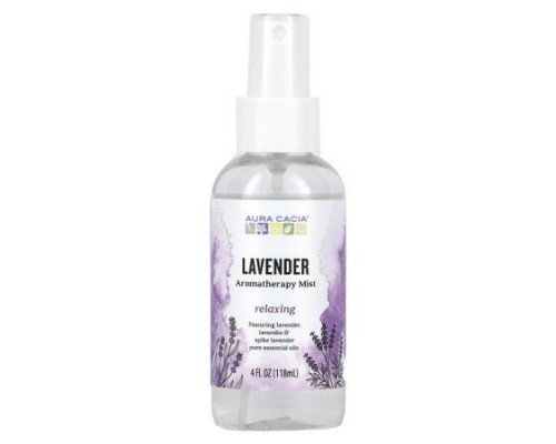 Aura Cacia, Aromatherapy Mist, Relaxing Lavender, 4 fl oz (118 ml) Aura Cacia, Aromatherapy Mist, Relaxing Lavender, 4 fl oz (118 ml)