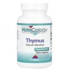 Nutricology, Thymus, 0.5 g , 75 Vegicaps