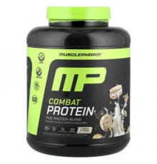 MusclePharm, Combat® Protein Powder, Cookies 'N' Cream, 4.2 lbs (1.9 kg)