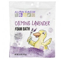 Aura Cacia, Foam Bath, Calming Lavender, 2.5 oz (70.9 g)