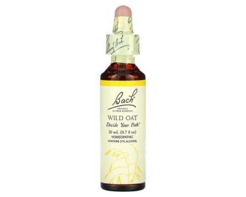 Bach, Original Flower Remedies, Wild Oat, 0.7 fl oz (20 ml)