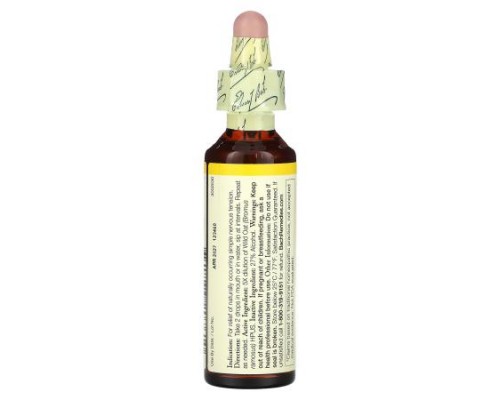 Bach, Original Flower Remedies, Wild Oat, 0.7 fl oz (20 ml)
