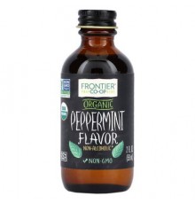 Frontier Co-op, Organic Peppermint Flavor, Non-Alcoholic, 2 fl oz (59 ml)