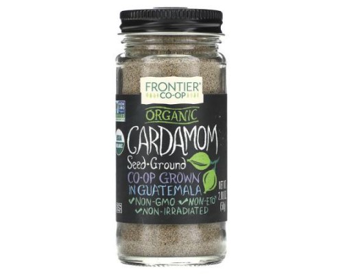Frontier Co-op, Organic Cardamom Seed, Ground, 2.08 oz (58 g) Frontier Co-op, Organic Cardamom Seed, Ground, 2.08 oz (58 g)