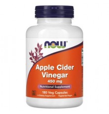 NOW Foods, Apple Cider Vinegar, 450 mg, 180 Veg Capsules