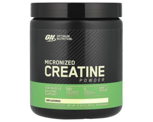 Optimum Nutrition, Micronized Creatine Powder, Unflavored, 10.58 oz (300 g) Optimum Nutrition, Micronized Creatine Powder, Unflavored, 10.58 oz (300 g)