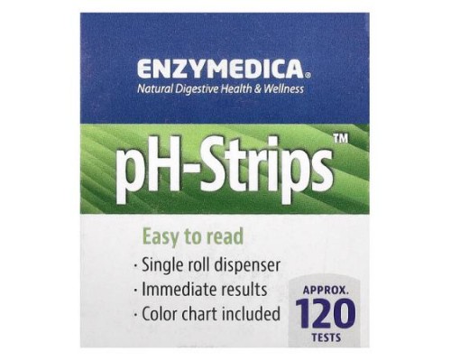Enzymedica, pH-Strips, Approx. 120 Tests Enzymedica, pH-Strips, Approx. 120 Tests