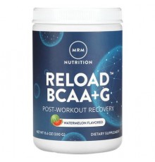 MRM Nutrition, Reload BCAA+G, Post-Workout Recovery, Watermelon, 11.6 oz (330 g)