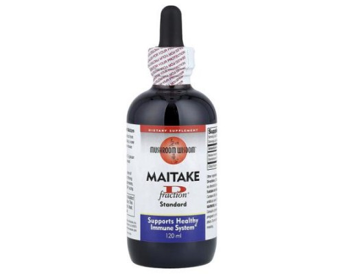Mushroom Wisdom, Maitake D-Fraction®, Standard, 120 ml Mushroom Wisdom, Maitake D-Fraction®, Standard, 120 ml