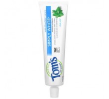 Tom's of Maine, Simply White Anticavity Toothpaste with Fluoride, Clean Mint, 4.7 oz (133 g)