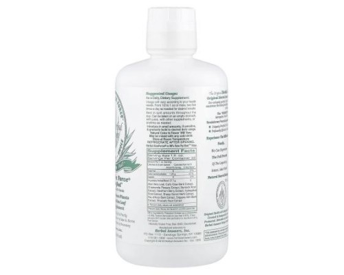 Herbal Answers, Herbal Aloe Force®, Raw Purified™, 32 fl oz (946 ml) Herbal Answers, Herbal Aloe Force®, Raw Purified™, 32 fl oz (946 ml)