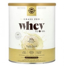 Solgar, Grass Fed Whey To Go®, Protein Powder, Vanilla, 2 lb (936 g)