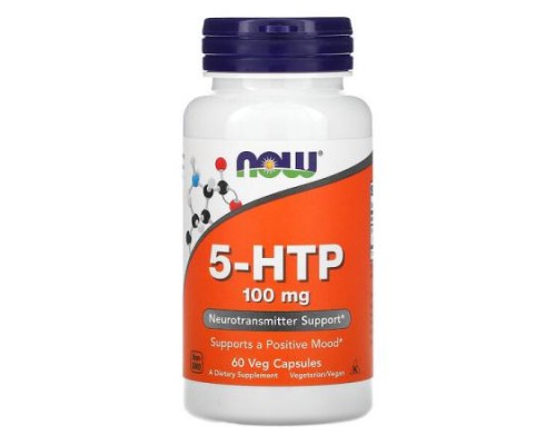 NOW Foods, 5-HTP, 100 mg, 60 Veg Capsules NOW Foods, 5-HTP, 100 mg, 60 Veg Capsules