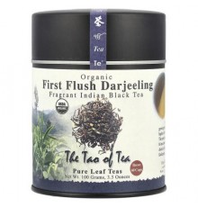 The Tao of Tea, Organic Fragrant Indian Black Tea, First Flush Darjeeling, 3.5 oz (100 g)