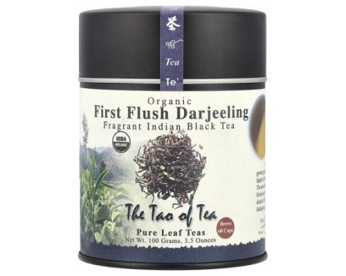 The Tao of Tea, Organic Fragrant Indian Black Tea, First Flush Darjeeling, 3.5 oz (100 g) The Tao of Tea, Organic Fragrant Indian Black Tea, First Flush Darjeeling, 3.5 oz (100 g)
