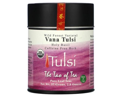The Tao of Tea, Wild Forest Varietal, Vana Tulsi, Caffeine Free, 2.0 oz (57 g)