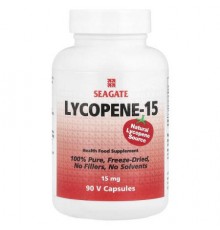 Seagate, Lycopene-15, 15 mg, 90 V Capsules