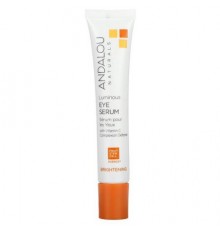 Andalou Naturals, Luminous Eye Serum, Brightening, 0.6 fl oz (18 ml)