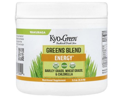 Kyolic, Kyo-Green® Powdered Drink Mix, Greens Blend, 5.3 oz (0.33 lb)