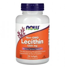 NOW Foods, Non-GMO Lecithin, 100 Softgels