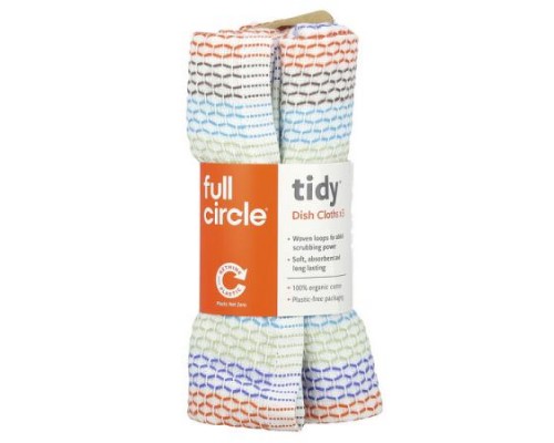 Full Circle, Tidy™ Dish Cloths, Multicolored, 3 Cloths