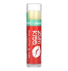 ZUM, Zum Kiss, Shea Butter Lip Balm, Peppermint, 0.15 oz
