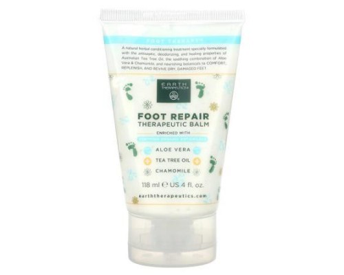 Earth Therapeutics, Foot Repair, Therapeutic Balm, 4 fl oz (118 ml) Earth Therapeutics, Foot Repair, Therapeutic Balm, 4 fl oz (118 ml)
