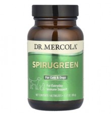 Dr. Mercola, SpiruGreen, For Cats & Dogs, 180 Tablets, 3.17 oz (90 g)