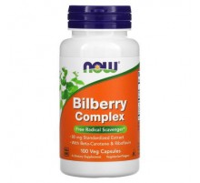 NOW Foods, Bilberry Complex, 100 Veg Capsules