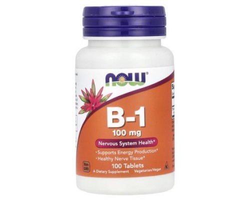 NOW Foods, B-1, 100 mg, 100 Tablets
