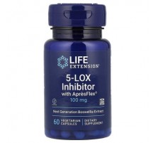 Life Extension, 5-LOX Inhibitor with ApresFlex®, 100 mg, 60 Vegetarian Capsules