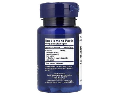 Life Extension, 5-LOX Inhibitor with ApresFlex®, 100 mg, 60 Vegetarian Capsules