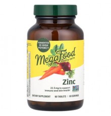 MegaFood, Zinc, 22.5 mg, 60 Tablets