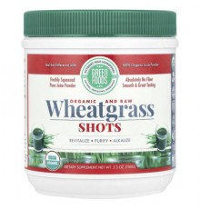 Green Foods, Organic and Raw Wheatgrass Shots, 5.3 oz (150 g)
