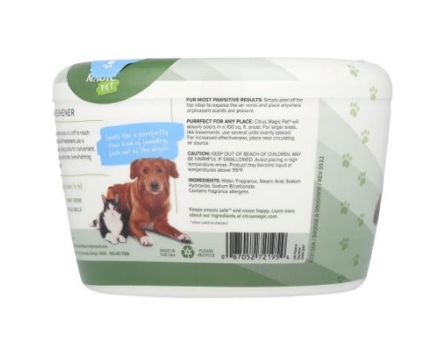 Citrus Magic, Pet, Solid Air Freshener, Pure Linen, 20 oz (566 g) Citrus Magic, Pet, Solid Air Freshener, Pure Linen, 20 oz (566 g)