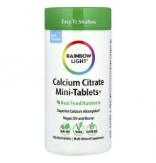 Rainbow Light, Calcium Citrate Mini-Tablets+, 120 Mini-Tablets