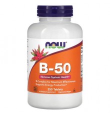 NOW Foods, B-50, 250 Tablets